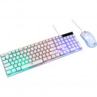 Клавиатура + мышь «Nakatomi» Gaming, KMG-2305U, white