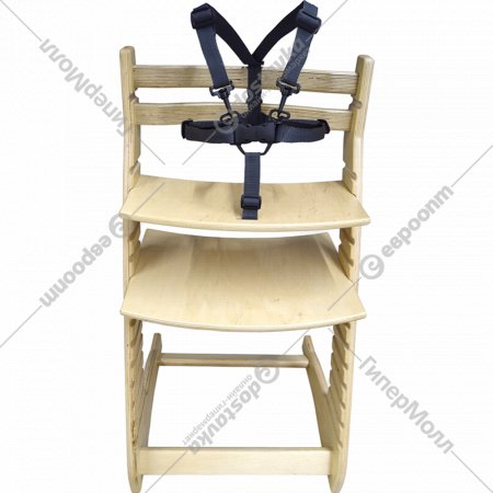 Ремень безопасности к стулу «Millwood» для Вырастайка, пятиточечный, ткань 02 черный, 40х30х3 см