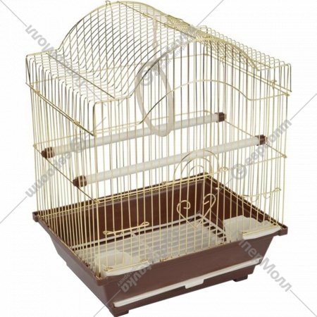 Клетка для птиц «Triol» 2113G, золото, 50611012, 30х23х39 см