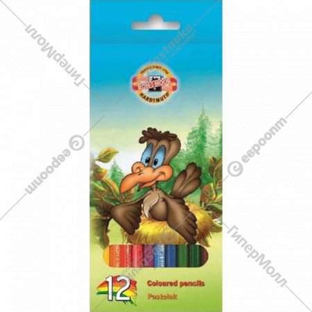 Набор цветных карандашей «Koh-I-Noor» Birds, 3552012002, 12 цветов