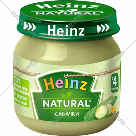 Пюре овощное «Heinz» кабачки, 80 г