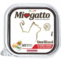 

Корм "MIO GATTO STERIL" (гов/овощи) 100г