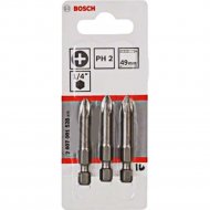 Набор бит «Bosch» PH2, 2607001528, 3шт