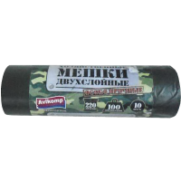 

Мешки хоз"AVIKOMP"до 100кг,220л,10шт/рул