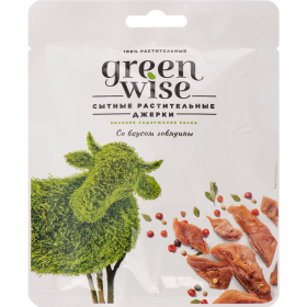 Джерки вя­ле­ные «Greenwise» со вкусом го­вя­ди­ны, 36 г