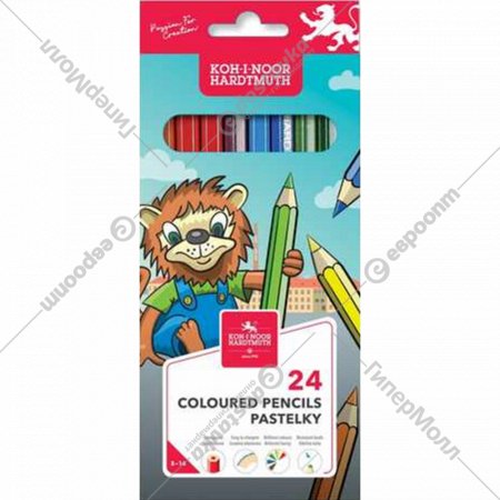 Набор цветных карандашей «Koh-I-Noor» Lion, 3554024034, 24 цвета