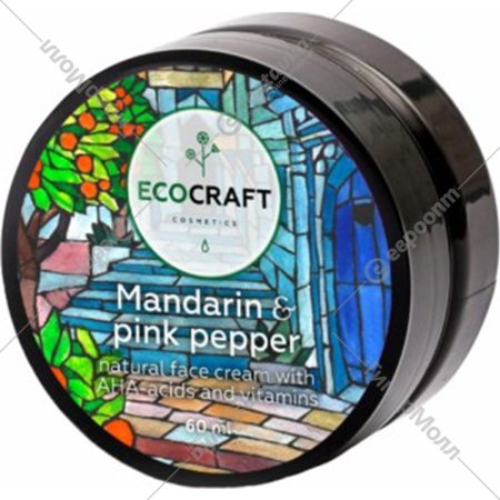 Крем для лица «EcoCraft» Мандарин и розовый перец, для сухой кожи, 60 мл