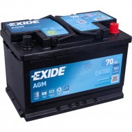 Аккумулятор автомобильный «Exide» AGM, 70Ah, EK700