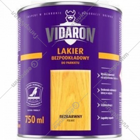 Лак «Vidaron» для паркета, полуматовый, 2.5 л