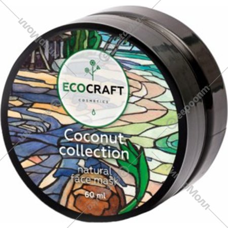 Маска для лица «EcoCraft» Кокосовая коллекция, увлажняющая, 60 мл