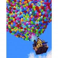 Алмазная мозаика «PaintBoy» Полет на воздушных шариках, 2 в 1, GZS1040