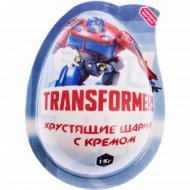 Хрустящие шарики «Transformers» с кремом и игрушкой, 15 г