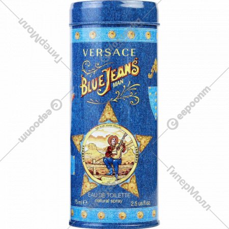 Туалетная вода «Versace» BLUE JEANS, мужская 75 мл