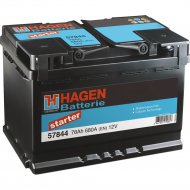 Аккумулятор автомобильный «Hagen» 78Ah, 57844