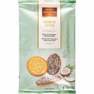 Печенье в шоколадной глазури «Feiny Biscuits» Kokos kekse, 160 г
