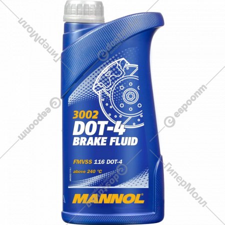 Тормозная жидкость «Mannol» DOT 4, MN3002-1, 1 л