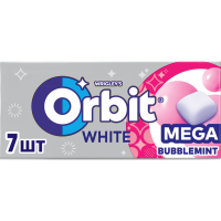 

Жев.рез."ORBIT WHITE BUBBLEMINT" 16.4г