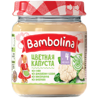 

Пюре д/дет.пит."BAMBOLINA"(цв.кап)100г