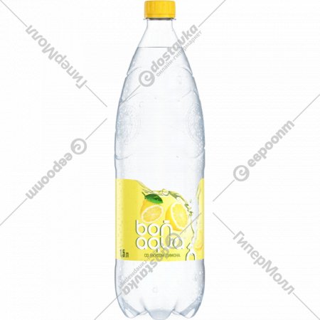 Вода питьевая «Bonaqua» газированная со вкусом лимона, 1.5 л