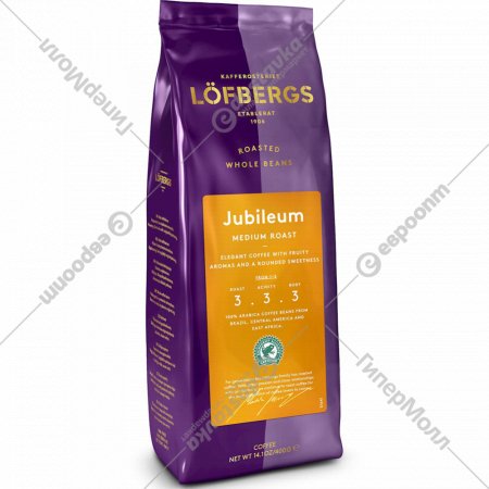 Кофе в зернах «Lofbergs» Lila jubileum blend, 400 г