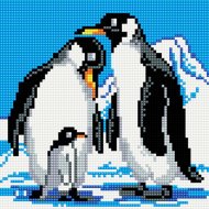 Алмазная мозаика «PaintBoy» Семья пингвинов, BF021