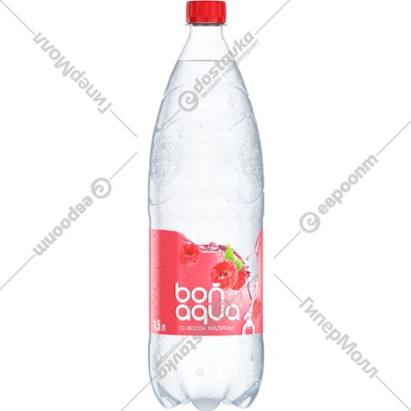 Вода питьевая «Bonaqua» газированная со вкусом малины, 1.5 л