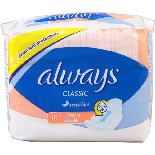 Женские гигенические прокладки «Always» Classic Sensitive Normal 10 шт.