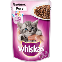 

Корм для котят "ВИСКАС"(рагу из ягнят)85