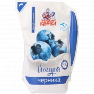 Йогурт питьевой «Бабушкина крынка» с черникой, 1%, 800 г