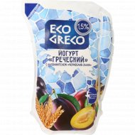 Йогурт греческий питьевой «Eco Greco» чернослив-злаки, 1.5%, 800 г