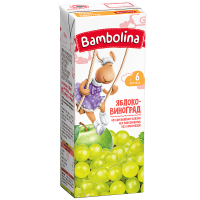 

Сок "BAMBOLINA"(яблочно-виноградный)0.2л