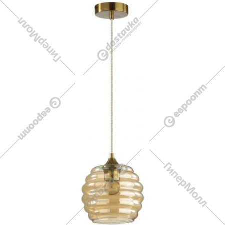 Подвесной светильник «Lumion» Monty, Suspentioni LN23 134, 5285/1, латунь/янтарный