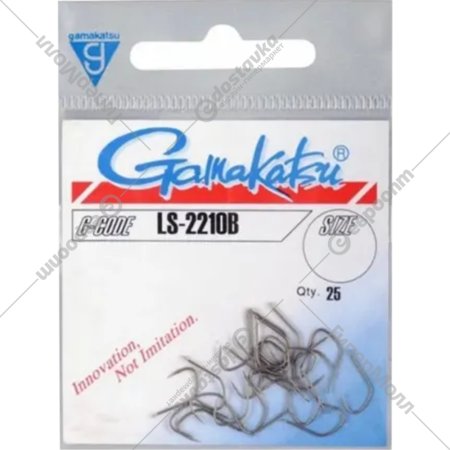 Набор рыболовных крючков «Gamakatsu» LS-2210B Hooks Bronze №12, 146560-012, 25 шт