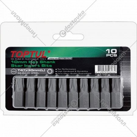 Набор бит «Toptul» Torx T25, FSEA1225G, 10шт