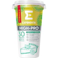 Напиток кисломолочный Exponenta High-pro, без сахара, лимонный чизкейк, 0.25 кг