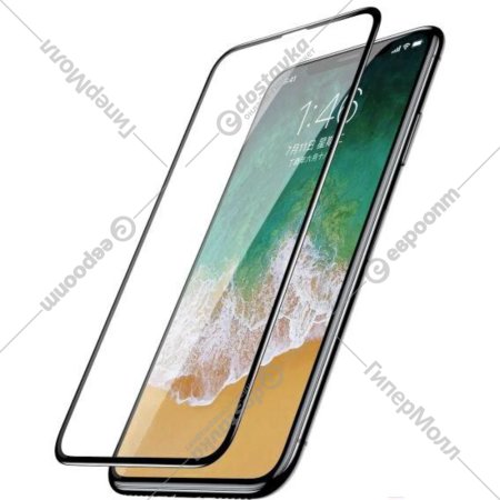 Защитное стекло «Case» 3D, для Apple iPhone X/XS/11Pro, глянец черный