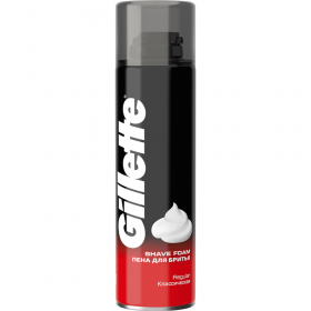 Пена для бритья «Gillette» Foam Regular Клас­си­че­ская, 200 мл.  