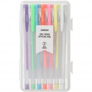 Цветные гелевые ручки «Miniso» 2010303310100, 7 шт