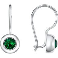 Серьги «Красная Пресня» 3462838с7, изумрудный