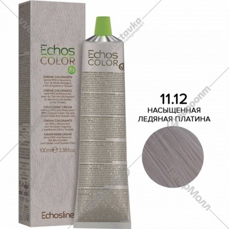 Крем-краска для волос «EchosLine» 11.12 насыщенный ледяной платиновый, 100 мл
