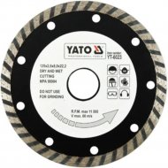 Отрезной алмазный диск «Yato» Turbo, YT-6023, 125 мм