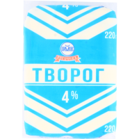 

Творог 4% (пленка) Рогачев 220г