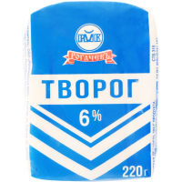 

Творог 6% (пленка) Рогачев 220г