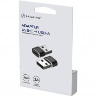 Адаптер «Breaking» USB-C - USB-A, 24500, черный