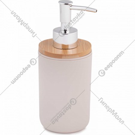 Дозатор для жидкого мыла «Альтернатива» Бамбук, М8059, бежевый, 320 мл