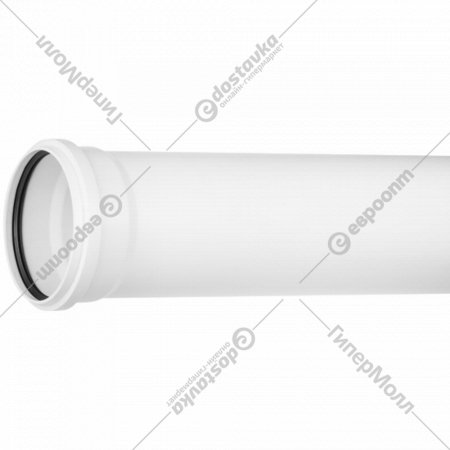 Труба для малошумной канализации «РосТурТрейд» 21047, белая, 110х3,4х 500мм