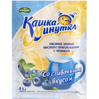 

Хлопья овсяные "КАШКА-МИНУТКА" (ч.сл)43г