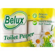 Туалетная бумага «Belux» 2 слоя, белый, 24 рулона