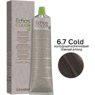 Крем-краска для волос «EchosLine» 6.7 холодный/темно-русый холодный коричневый, 100 мл