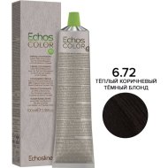 Крем-краска для волос «EchosLine» 6.72 темно-русый теплый каштановый, 100 мл